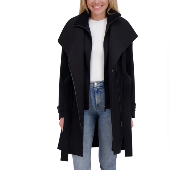 Halston Women's Belted Trench Coat - Picture 2 of 5